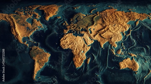 Obraz na płótnie World map. Earth Day theme background wallpaper. w salonie