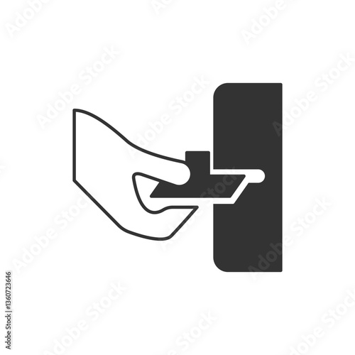 Ticket validation icon. Public information symbol modern, simple, vector, icon for website design, mobile app, ui. Vector Illustration