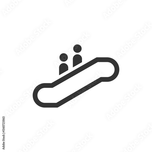 Escalator icon. Public information symbol modern, simple, vector, icon for website design, mobile app, ui. Vector Illustration