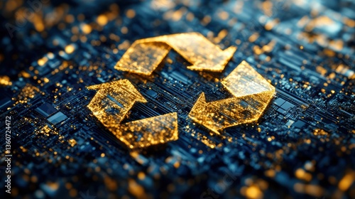 Recycling symbol. Environment conservation concept.
