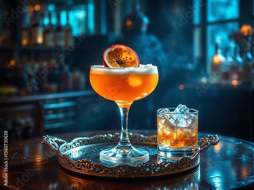 Passionsfrucht-Martini / Passionsfrucht-Cocktail