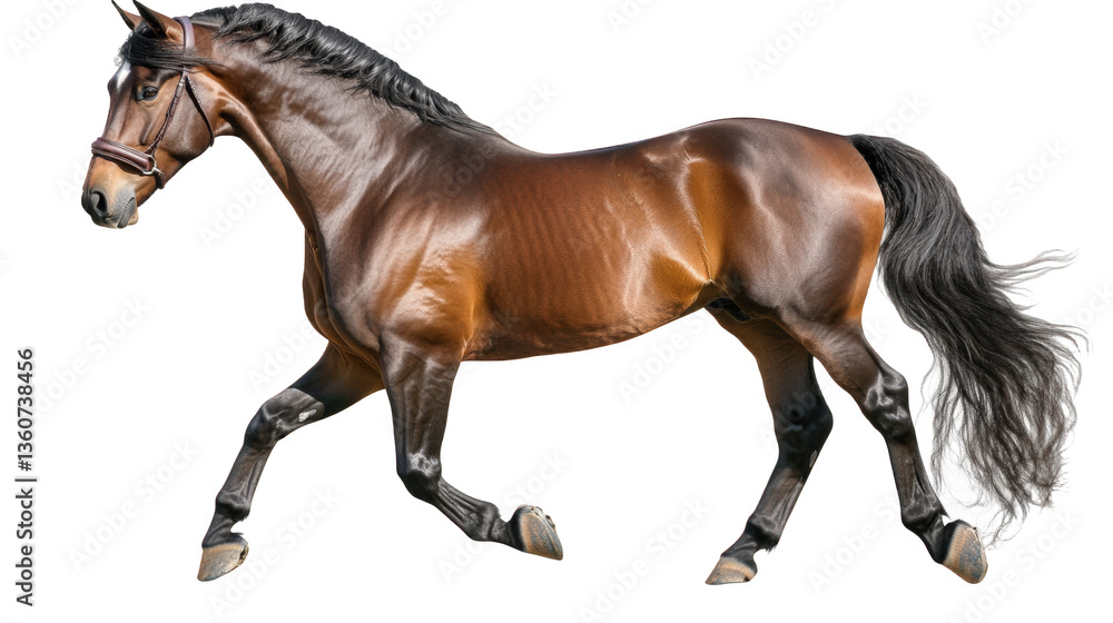 Obraz premium horse isolated on white background