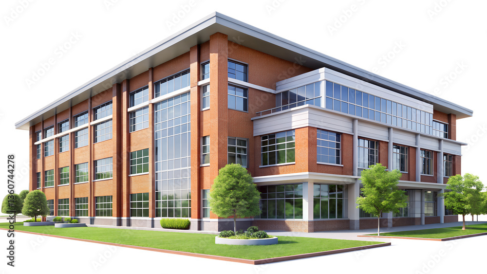 modern university isolated on transparent background modern university isolated on transparent background