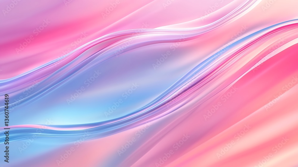 Dreamy pink blue blend with soft waves flow picture Dreamy pink blue blend with soft waves flow picture