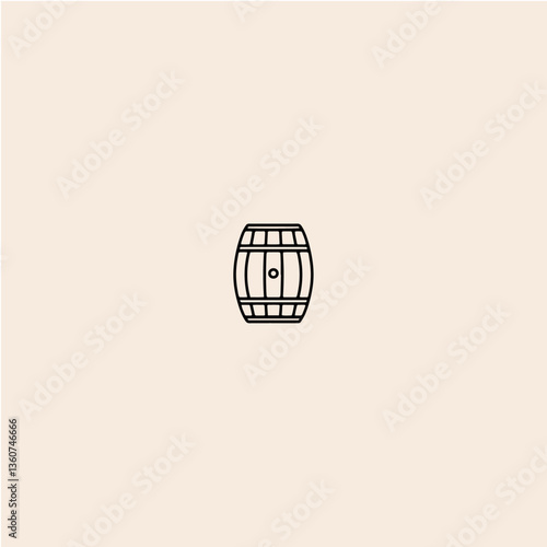 Barrel icon flat vector design. 