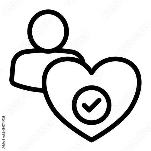 Sincerity Icon Outline Style for Credibility Pack Icon Themes