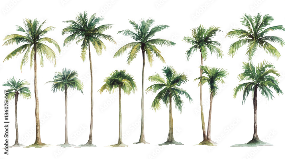 palm trees vector illustration palm trees vector illustration