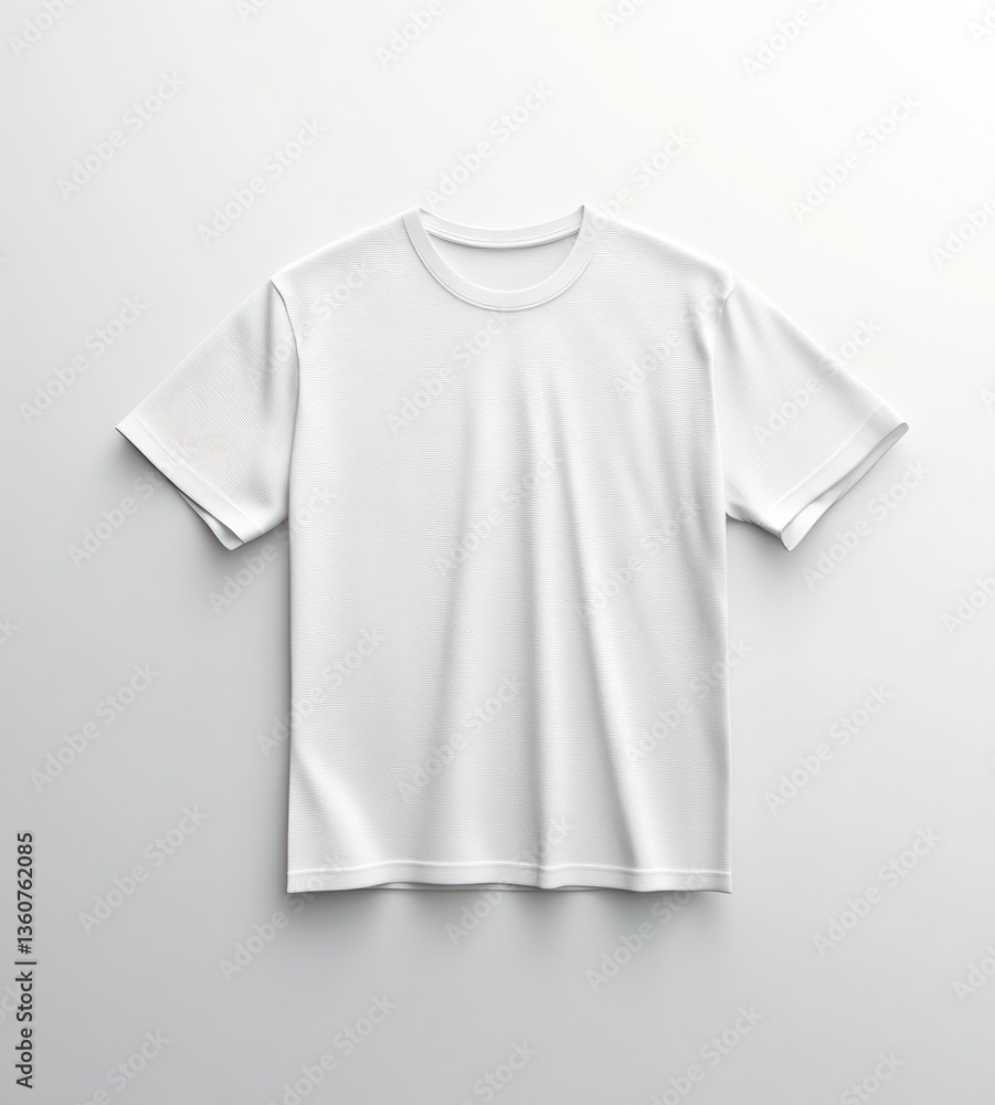 White T-shirt Mockup on Clean Background Ready for Graphic Design White T-shirt Mockup on Clean Background Ready for Graphic Design