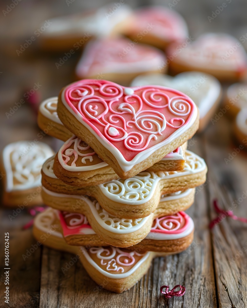 Stacked Heart and Star Gingerbread Cookies Stacked Heart and Star Gingerbread Cookies