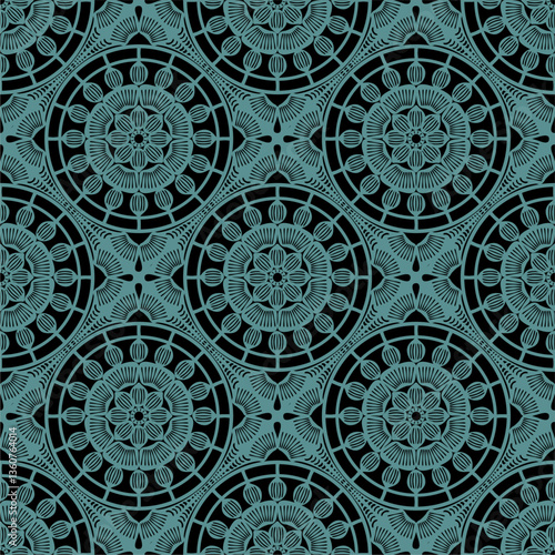Pattern with crochet granny square wallpaper handmade decorative art design print