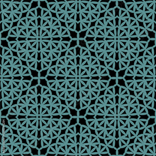 Pattern with crochet granny square wallpaper handmade decorative art design print