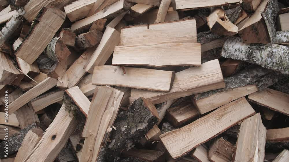 A close-up view of neatly stacked firewood, perfect for cozy evenings and outdoor heating solutions. A close-up view of neatly stacked firewood, perfect for cozy evenings and outdoor heating solutions.