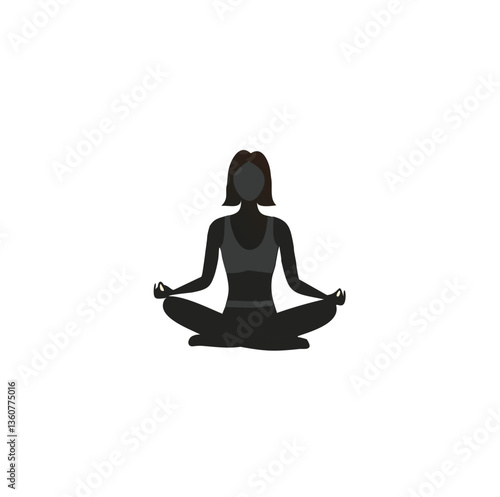 yoga woman silhouette