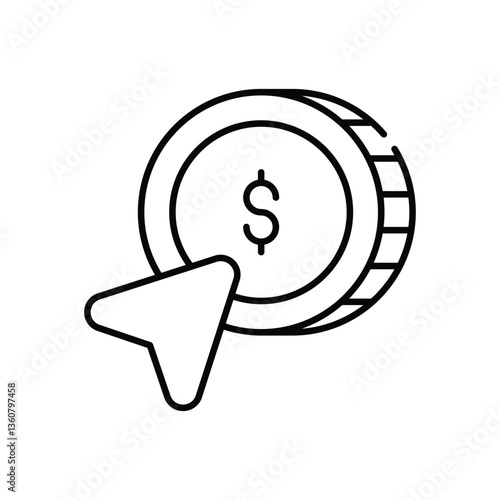 Pay Per Click Vector icon