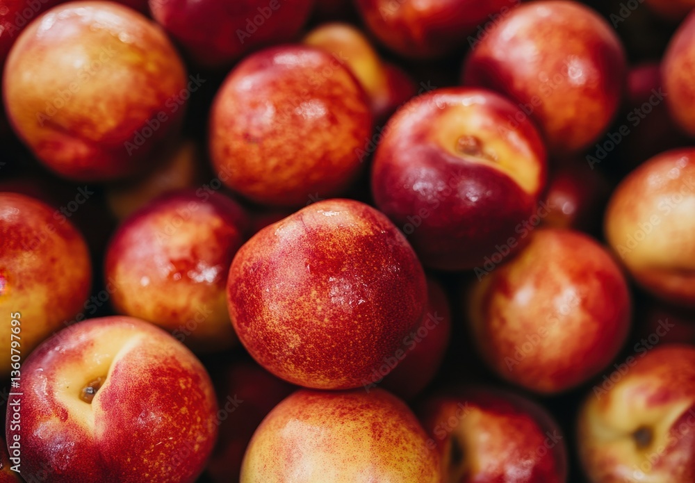 Fresh and Juicy Nectarines Piled Together in a Colorful Display Capturing the Essence of Summer Fruits and Healthy Eating Choices for Delicious Treats Fresh and Juicy Nectarines Piled Together in a Colorful Display Capturing the Essence of Summer Fruits and Healthy Eating Choices for Delicious Treats