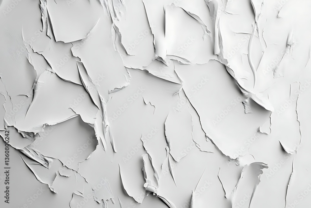 Abstract white wall with peeling paint texture, flat lay composition. Ideal for design, decoration, or creative backgrounds. Abstract white wall with peeling paint texture, flat lay composition. Ideal for design, decoration, or creative backgrounds.