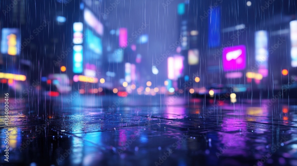 Fototapeta premium Rainy days in city.