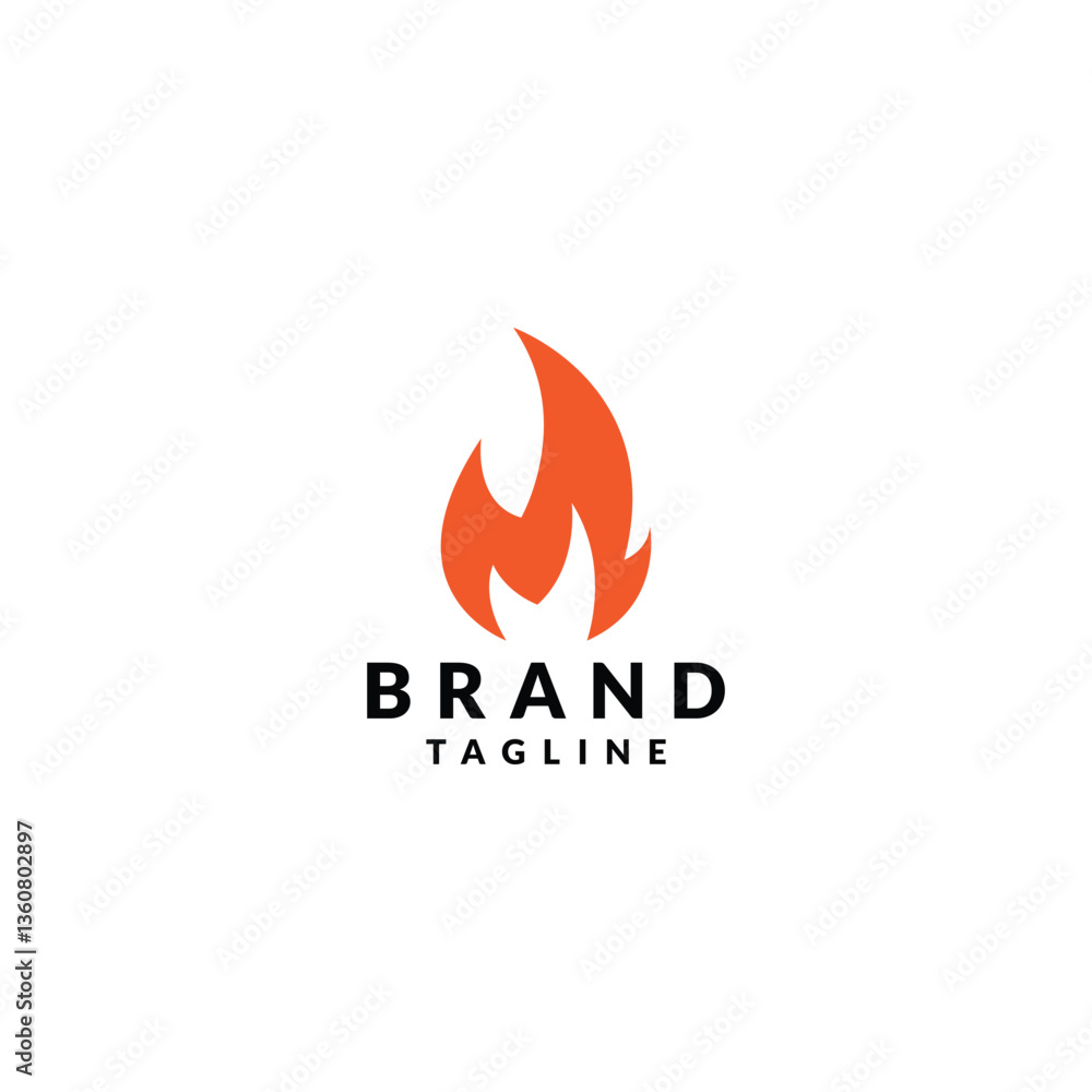 simple fire logo design. logo design icon vector illustration silhouette simple fire logo design. logo design icon vector illustration silhouette