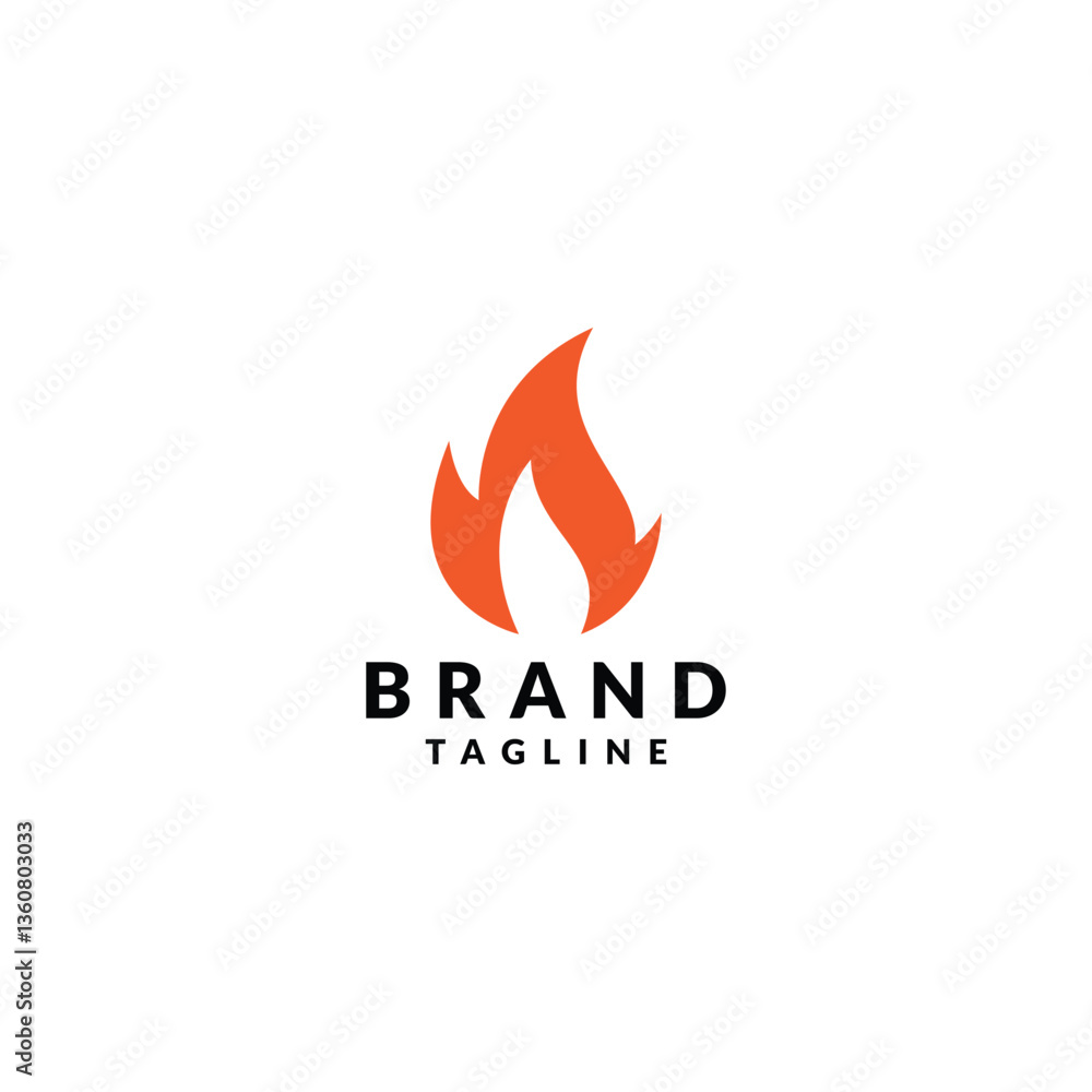 simple fire logo design. logo design icon vector illustration silhouette simple fire logo design. logo design icon vector illustration silhouette