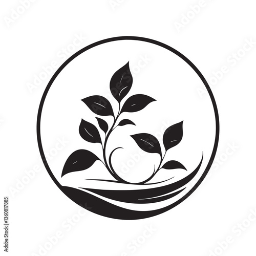 Floral sprout circle