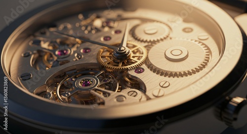 Luxury Watch Movement Macro Photography