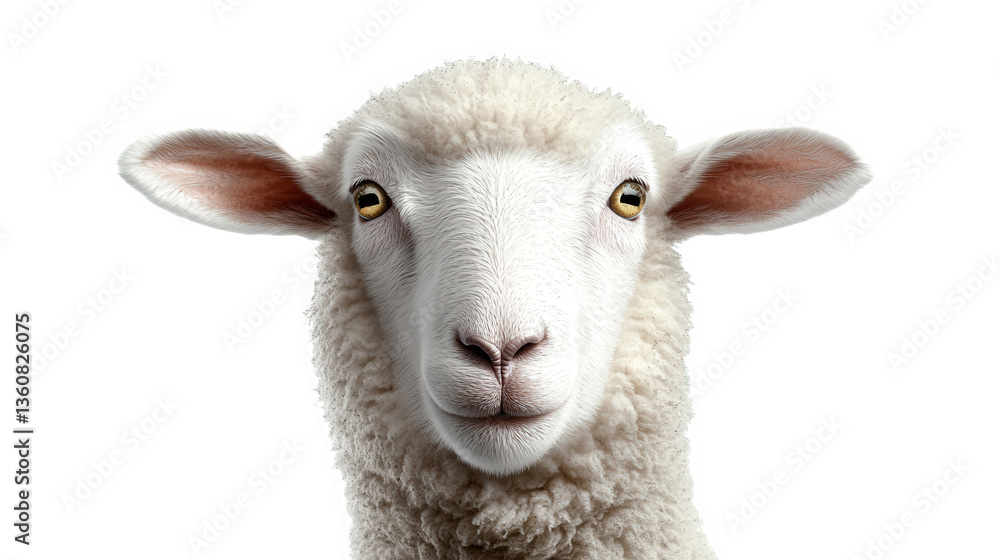 Fototapeta premium sheep isolated on white