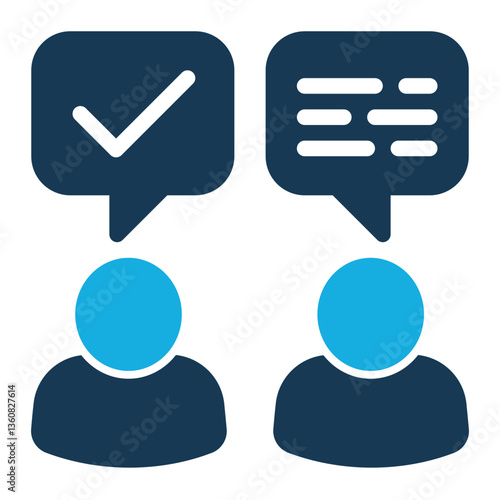 Effective Communication Icon Duo Tone Style for Team Building Pack Icon Themes