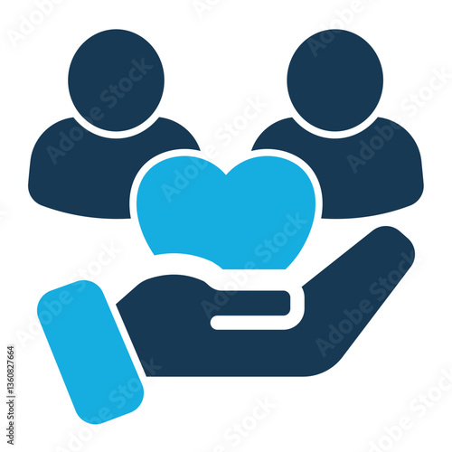 Empathy Icon Duo Tone Style for Team Building Pack Icon Themes