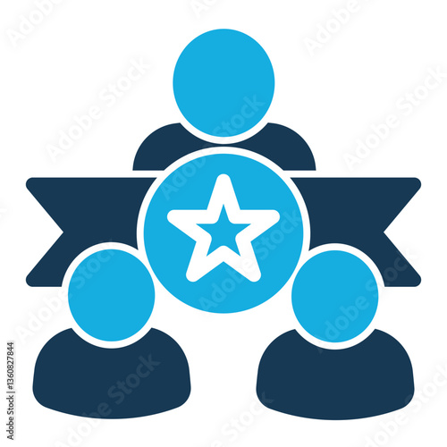 Leadership Icon Duo Tone Style for Team Building Pack Icon Themes