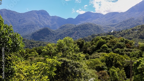 Serra do Mar do estado do Paraná, sul do Brasil, região de mata atlântica