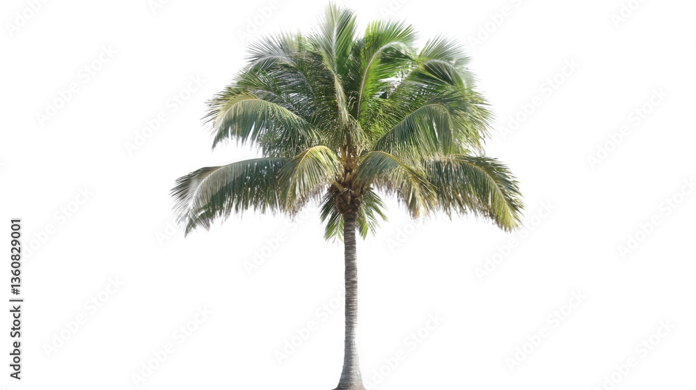 Obraz premium palm tree isolated on white