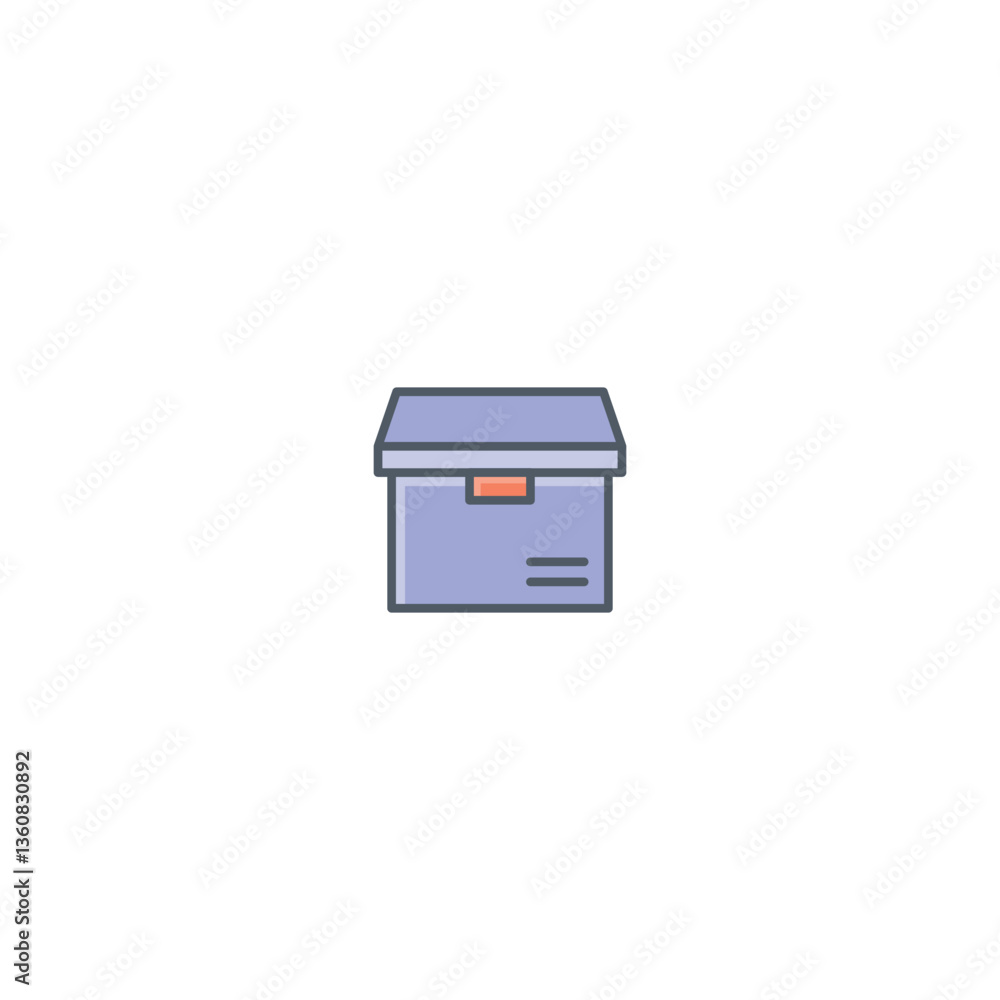 cardboard icon illustration logo design cardboard icon illustration logo design