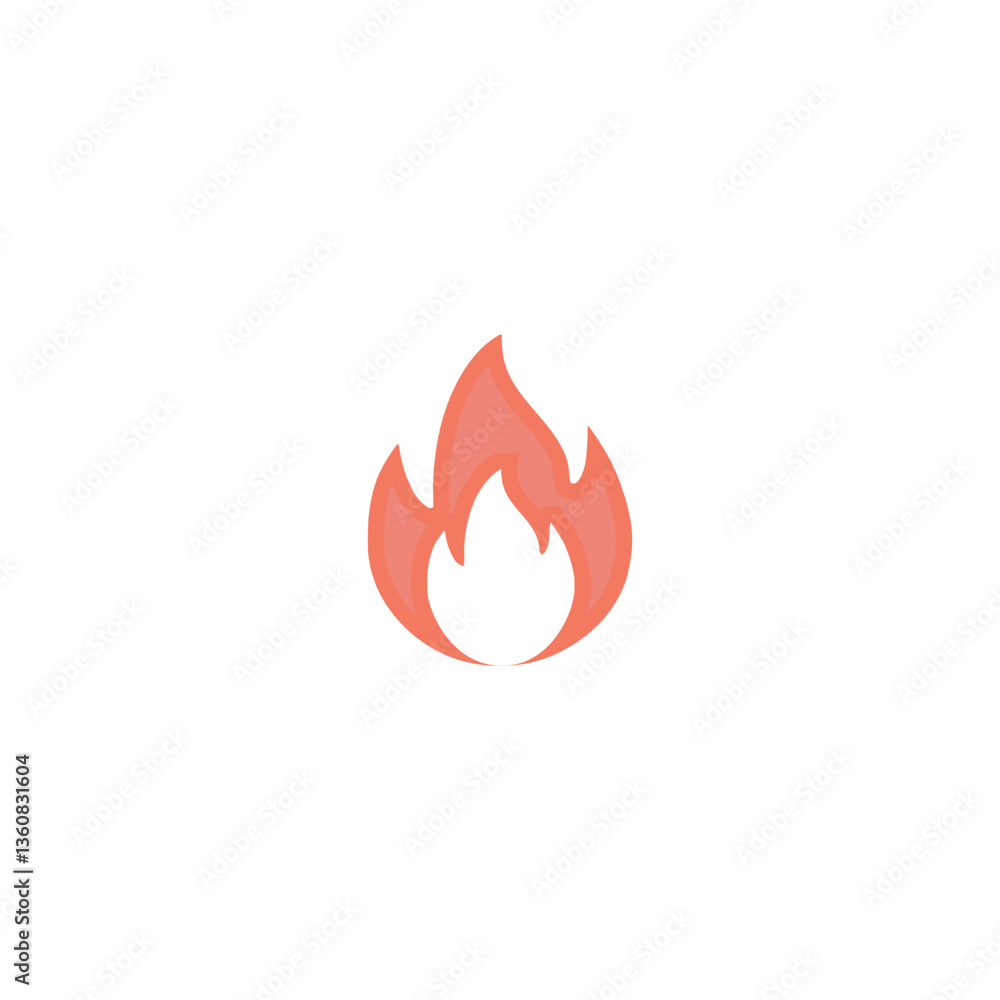 fire icon vector illustration logo design