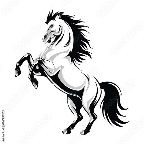 Elegant Unicorn Silhouette, Perfect for Fantasy and Magical Themes
