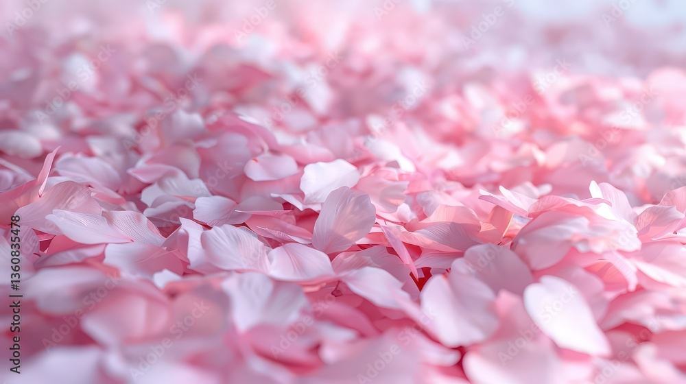 Obraz premium Soft-focus cherry blossom petals.