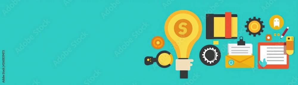 Business Idea Financial Success Background