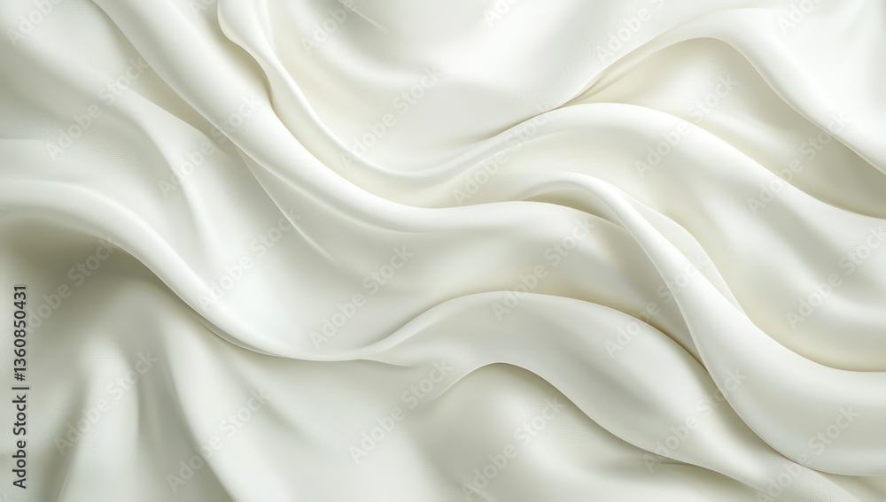 Obraz premium White Silk Drape Texture Background. (1)