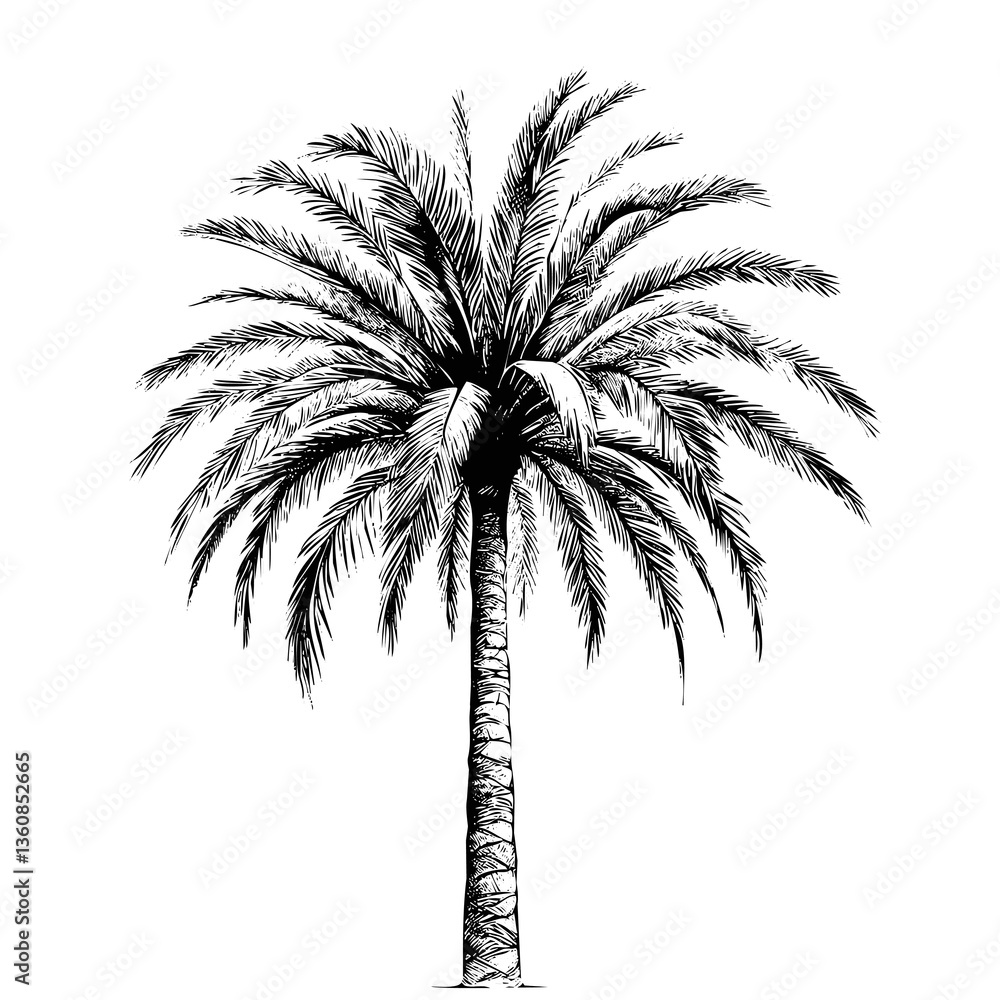 Obraz premium Palm Tree Vector EPS