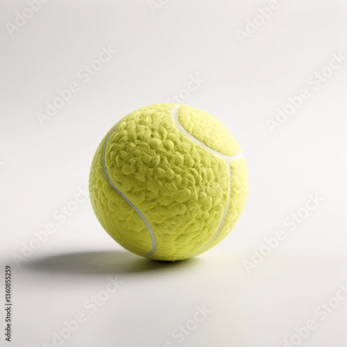 tennis ball on white background
