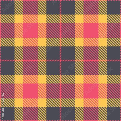 Wallpaper Mural Soft Watermelon and Pale Charcoal Grey Seamless Tartan Textile Design Torontodigital.ca