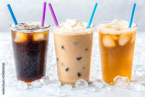 Wallpaper Mural Iced coffee drinks on ice Torontodigital.ca