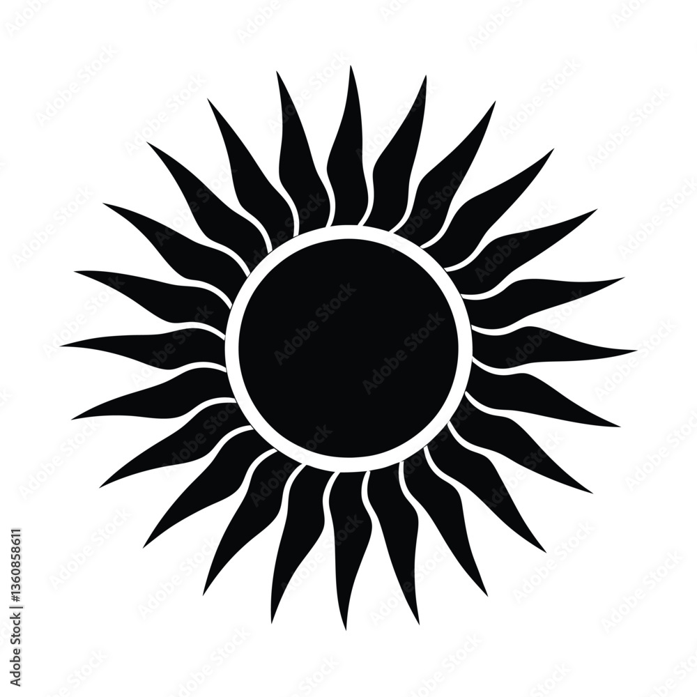 abstract sun icon vector illustration abstract sun icon vector illustration