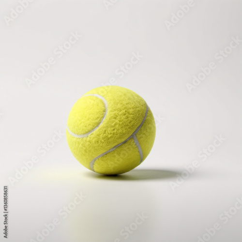 tennis ball on white background
