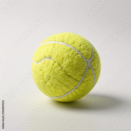 tennis ball on white background