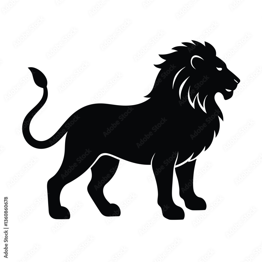 Obraz premium vector illustration of a Lion