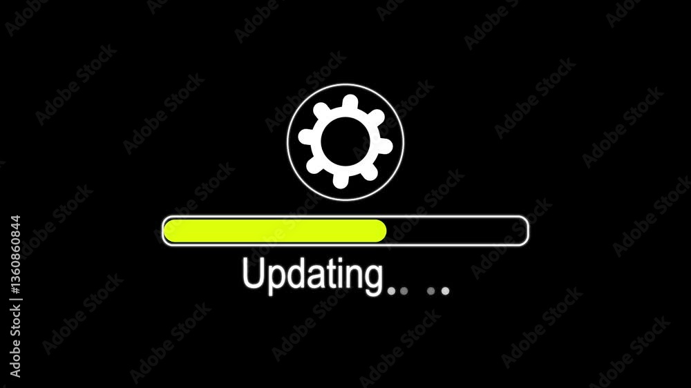 Setting updating loading icon animation Setting updating loading icon animation