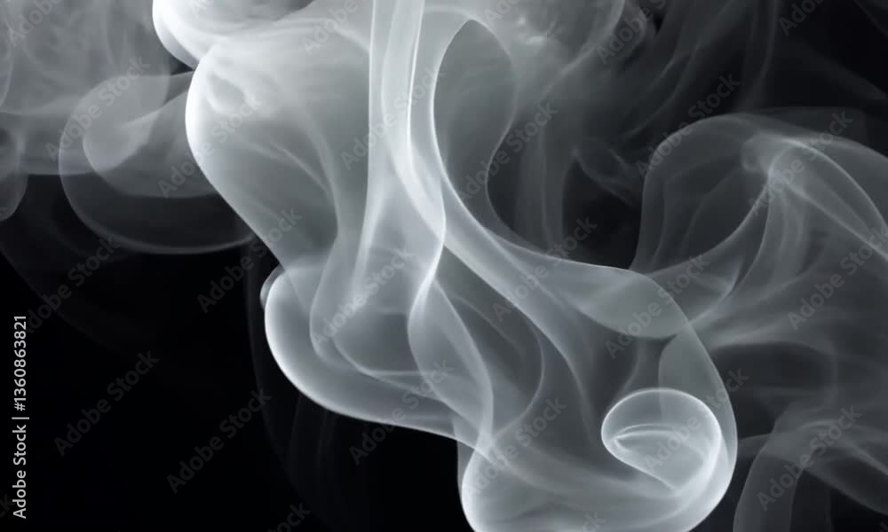 white smoke on black background white smoke on black background