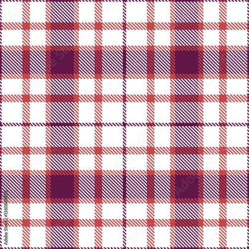 Modern Seamless Tartan in Pale White tones Textile Design Variant 1585