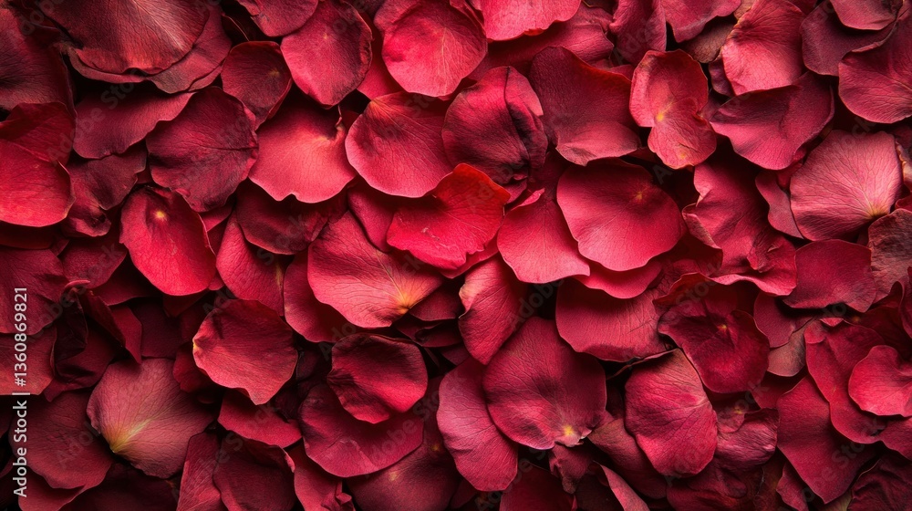 A Romantic Tapestry of Crimson Rose Petals A Romantic Tapestry of Crimson Rose Petals