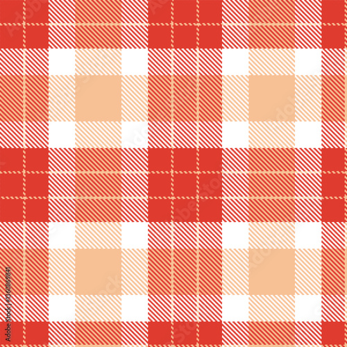 Modern Seamless Tartan in Pastel Tomato tones Textile Design Variant 2311